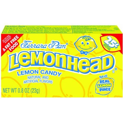 $0.25 Box Lemonhead Pack of 24 logo