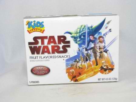 1-box W/5 Pouches(star Wars)fruit Flavored Snacks logo