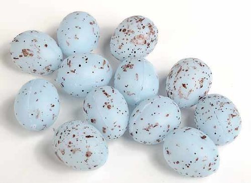 1 Tiny Artificial Blue Speckled Bird Eggs – 36 Mini Eggs (3 Packages Of 12) logo