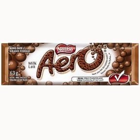 10- King Size Aero Chocoate Bars Made In Canada 63g Each logo