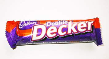 10 – Pack of Cadburys Double Decker Milk Chocolate Bar With A Soft 60g Each Bar, Chewy Nougat Top & Cruncy Cereal Bottom, Made In The Uk logo