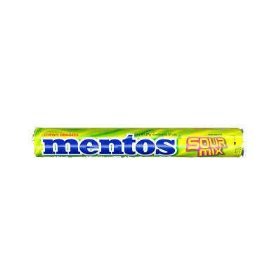 10 Roll Mentos Chewy Dragees Candy Tablet – Sour Mix Made From Thailand logo