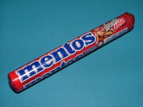 10 Roll Of Mentos Chewy Dragees Candy – Fresh Cola Flavour Free Shipping From Thailand logo