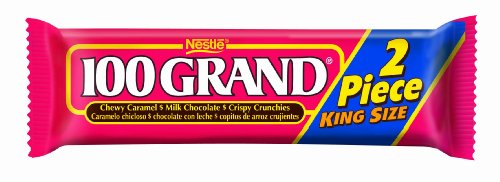 100 Grand King Size, 2.8 ounce Candy Bars (Pack of 24) logo