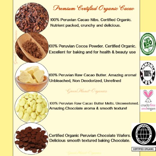 100% Pure Peruvian Cacao Combo 8oz Each (certified Organic) Imported From Peru logo