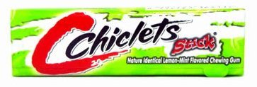 10x Chiclets Stick Lemon Mint Chewing Gum Free Shipping From Thailand logo