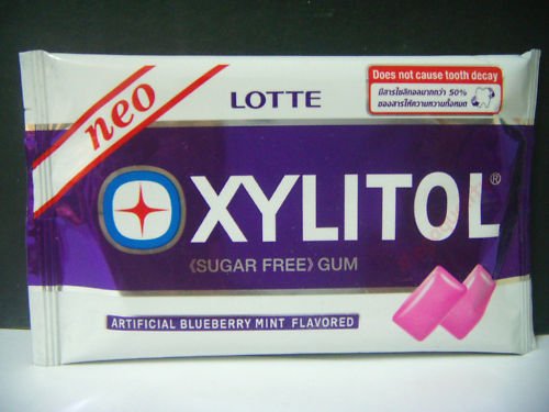 10x Lotte Xylitol Sugar Free Gum Blueberry Mint Flavored Free Shipping From Thailand logo