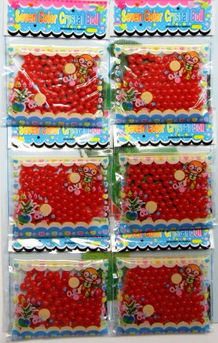 12 Bags Red Colors Of Magic Growing Jelly Ball logo