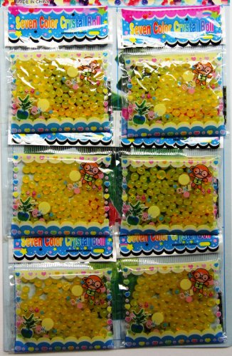 12 Bags Yellow Colors Of Magic Growing Jelly Ball logo