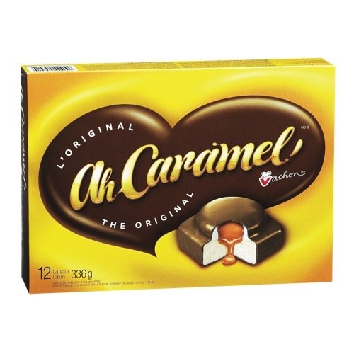 12-vachon The Original Ah Caramel Cakes,336g Box, Made In Montreal Quebec Canada logo