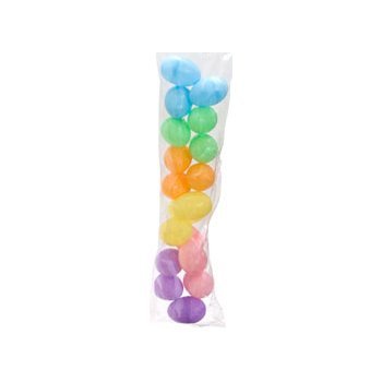 18 Pastel Plastic Hollow Easter Eggs, 2 1/4, 3 Of Each Color logo