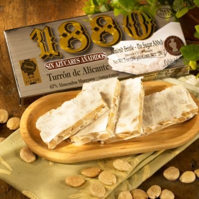 1880 Sugar Free Crunchy Alicante Turron Candy (7 Oz/200 G) logo