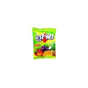 2 Bags Of Sugus Jumbo Chewy Candy Assorted Fruity Blackcurrant Raspberry Orange Pineapple logo