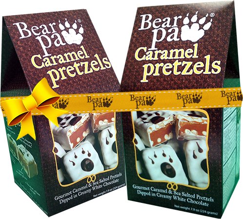 2-pack: Caramel Pretzel By Bear Paw Candy logo
