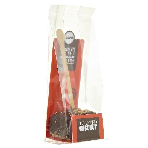 2 Pc Baru Belgian Dark Chocolate Marshmallow Pops Toasted Coconut logo