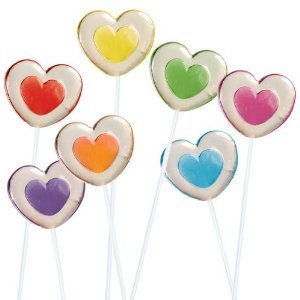 2 Tone Heart Lollipops 120ct Bag logo