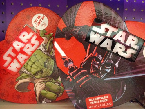 2014 Star Wars Light Up Valentine Chocolate Heart Box Of Candy logo