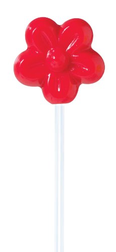 24 Red Solid Flower Lollipops – 24 Ct logo