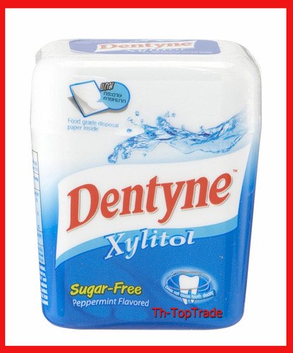 2x Dentyne Xylitol Sugar Free Peppermint Flavored Calcium Gum 47.6 G Free Shipping From Thailand logo