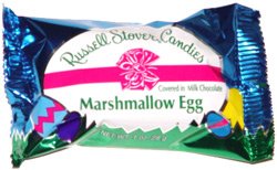 3 Russell Stover Marshmallow Eggs logo