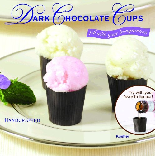 32 Dark Chocolate Dessert Cups Certified Kosher-dairy logo
