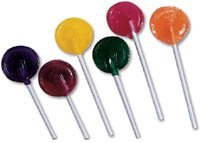 3667989 Pt# M12 Lollipop Dr. John’s Assorted Flavors Sugar 240/bx Made By Office Supplies & Practice Mkt logo