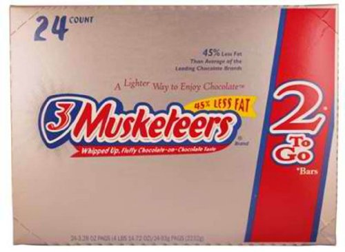 3musketeers King Size Chocolate Bars 24ct logo