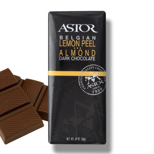 3oz Dark Chocolate Lemon Peel and Almond Bar logo