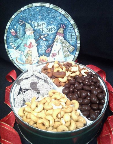 4 Flavor Chocolate & Nut Mammoth Sized Gift Tin logo