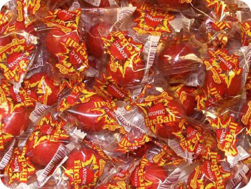 4 Lb. Bulk Bag Atomic Fireballs Candy logo