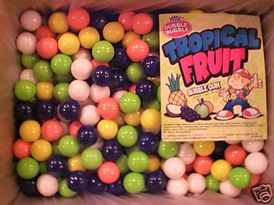 425 Dubble Bubble Tropical Fruit 1 Gumballs logo