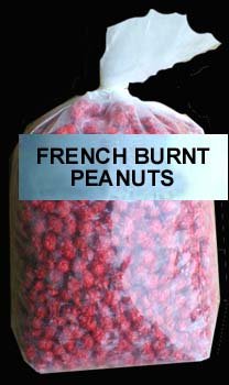 5 Lb. Bulk Bag French Burnt Peanuts Candy logo