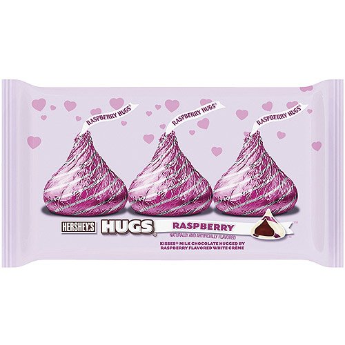 5 Pack Hershey’s Hugs Raspberry Filled Milk Chocolate Kisses Valentine’s Candy, 10 Oz logo