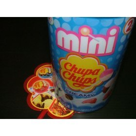 56 Units Mini Chupa Chups Lolipops Creamy Flavour Free From Thailand logo