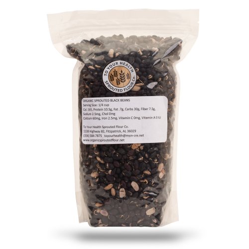 5lb. Organic, Sprouted Black Beans logo