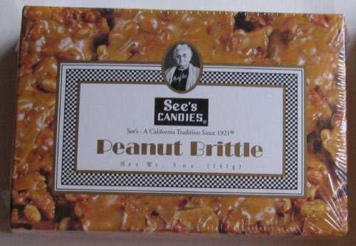 5oz See’s Candies Peanut Brittle logo