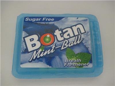 5x Botan Mint Ball Classic Sugar Free Traditional Thai Herbal Pill Refreshener logo