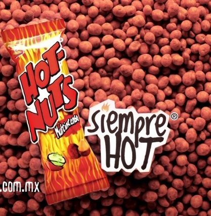 6 X Hot Nuts Cacahuate Chile Y Limon Cocktail Peanuts 6 Bags 6.7oz Ea. logo