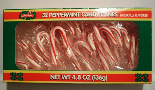 64 Mini Peppermint Candy Canes 9-ounces logo