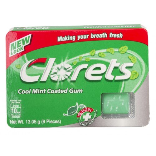 6x Clorets Cool Mint Coated Gum,9 Tabs logo