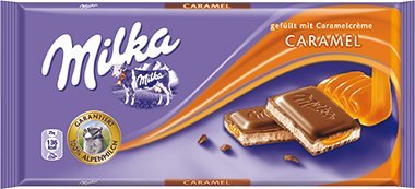 6x Milka Caramel Chocolate (german Import) logo