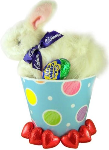 7clucking Cadbury Bunny Pastel Easter Basket W/ Cream Egg logo