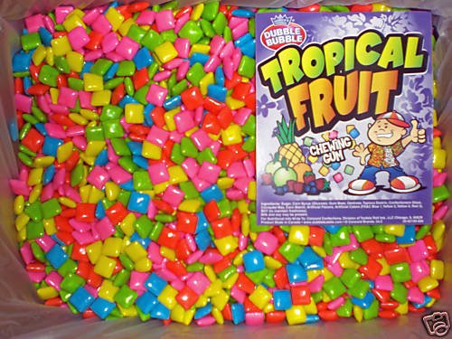 8 Pound Dubble Bubble Tab Chewing Gum Tropical Flavor logo