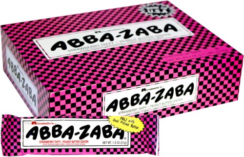 Abba Zaba Strawberry Taffy 24ct. logo