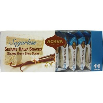 Achva Sugar Free Halva Snack Kosher Mini Bars, 2 Packs logo
