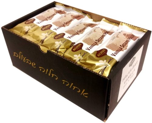 Achva Vanilla Flavor Kosher Halva Bars, 25 Pack logo