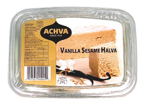 Achva Vanilla Sesame Havla, 16 ounce Containers, Pack of 12 logo