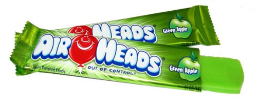 Air Heads Bars 36 Pack Green Apple logo