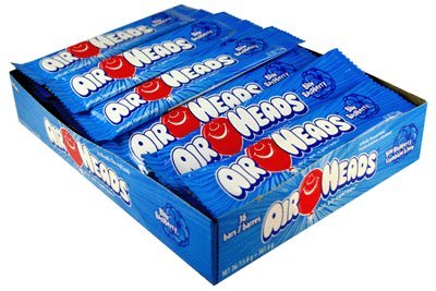 Air Heads ~ Blue Raspberry Flavor ~ 36 Count Box logo