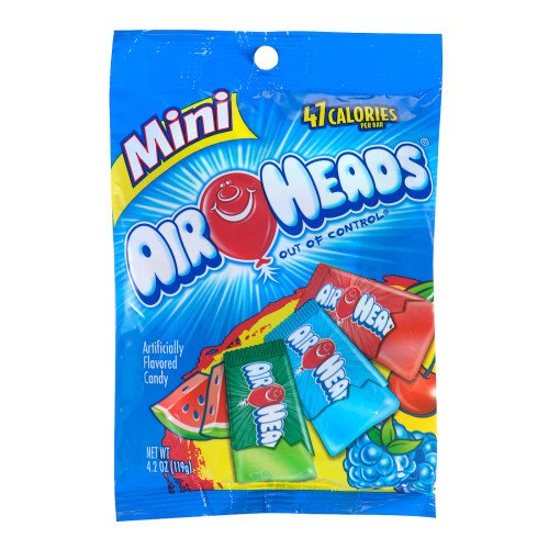 Air Heads Candy Minis Assorted Flavors Individually Wrapped 4.2 Oz Bag logo